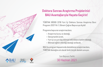 TÜBİTAK BİDEB 2218 Yurt İçi Doktora Sonrası Araştırma Burs Programı 2021 Yılı 1. Dönem Çağrısı Açıldı!